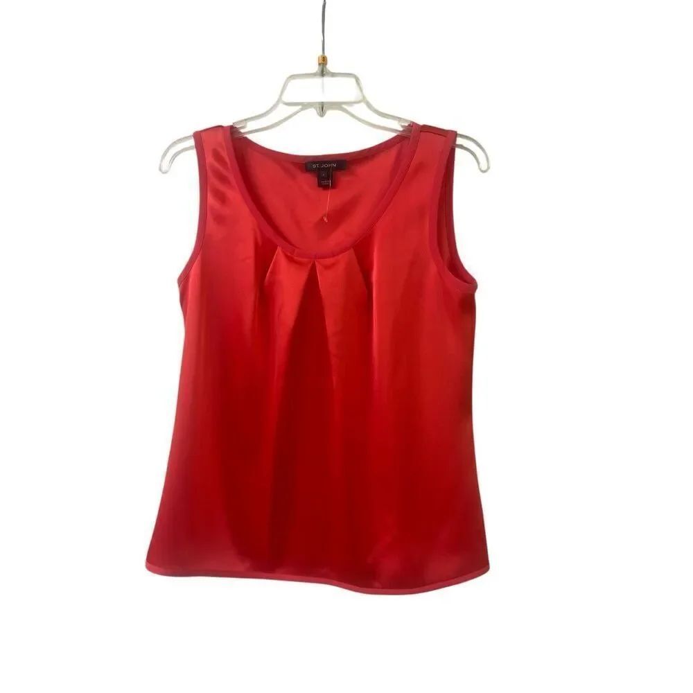 St. John tank top red sz Small
